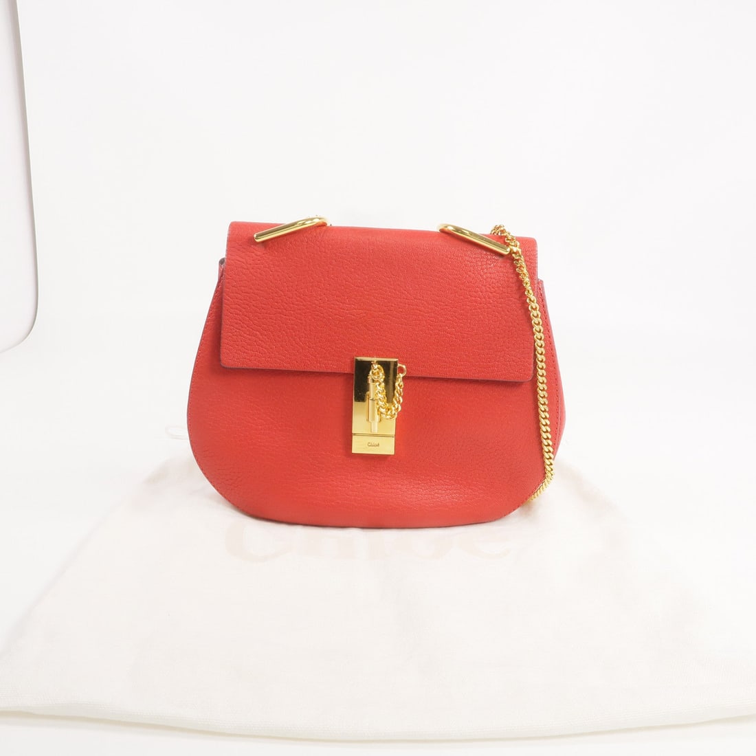 Chloe Drew Chain Shoulder Red - 10