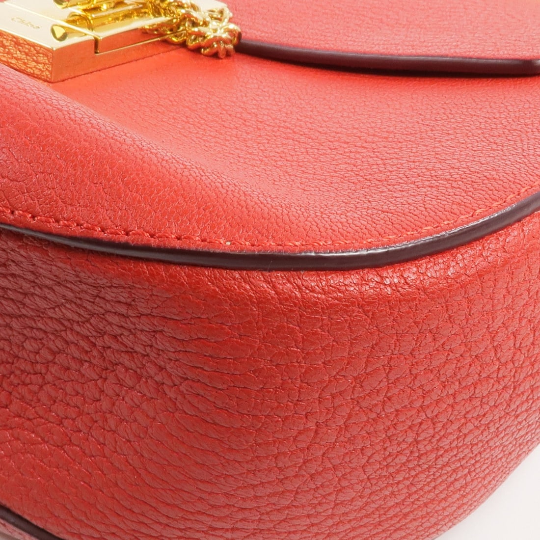 Chloe Drew Chain Shoulder Red - 11