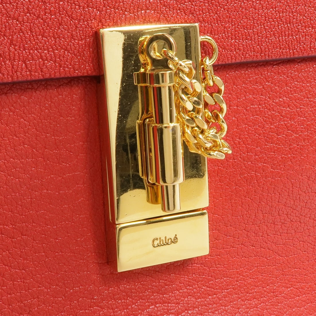 Chloe Drew Chain Shoulder Red - 8