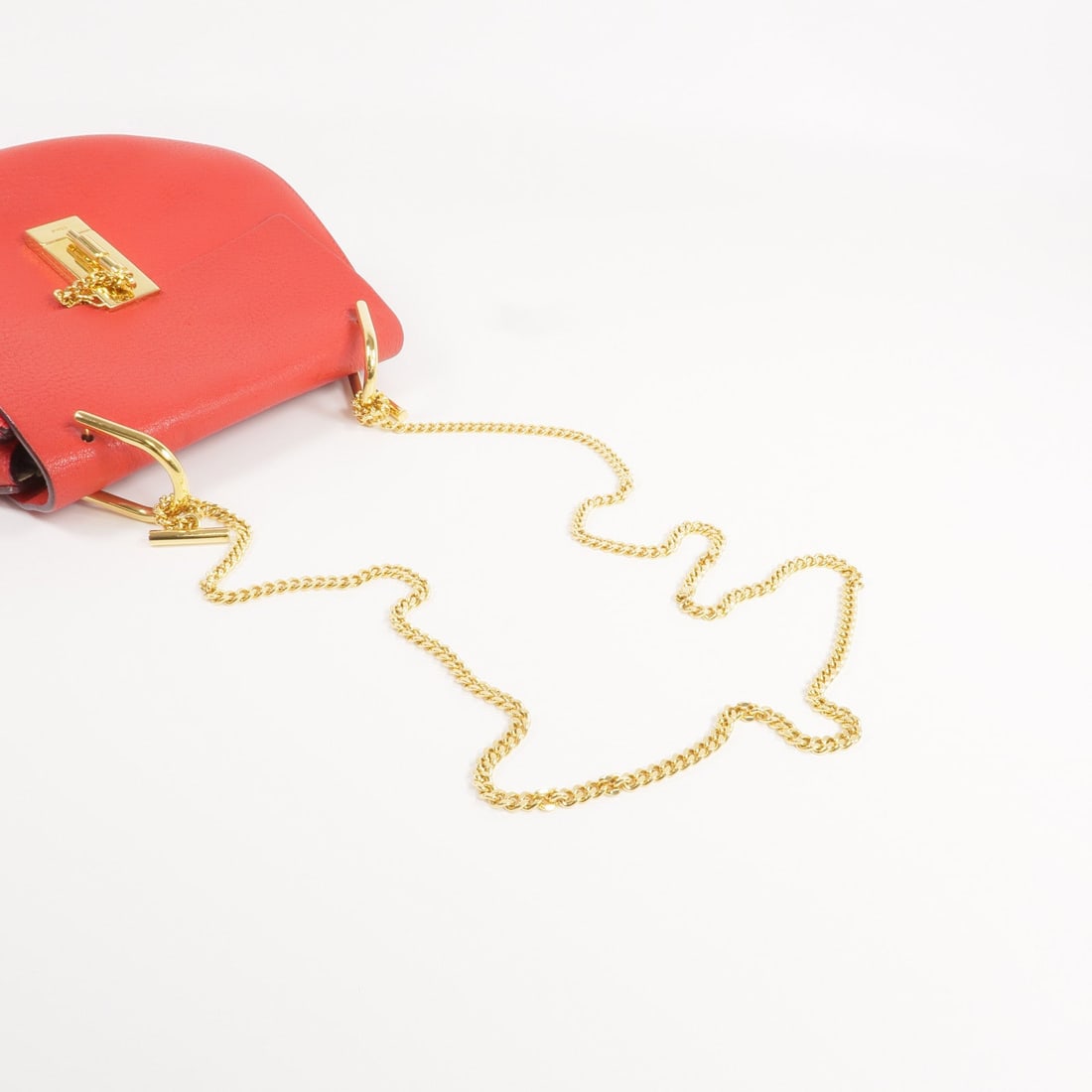 Chloe Drew Chain Shoulder Red - 9