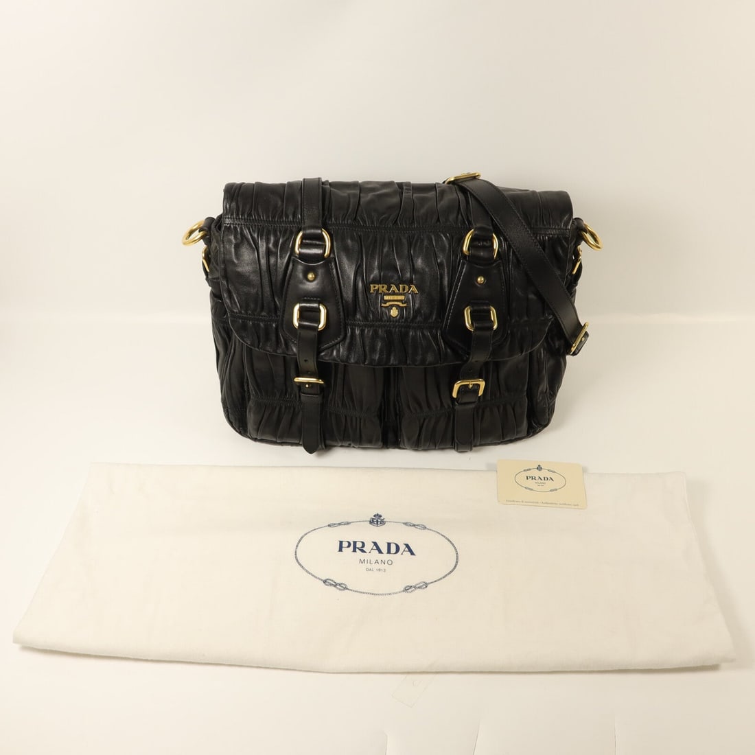 Prada Gaufre Messenger Black - 12