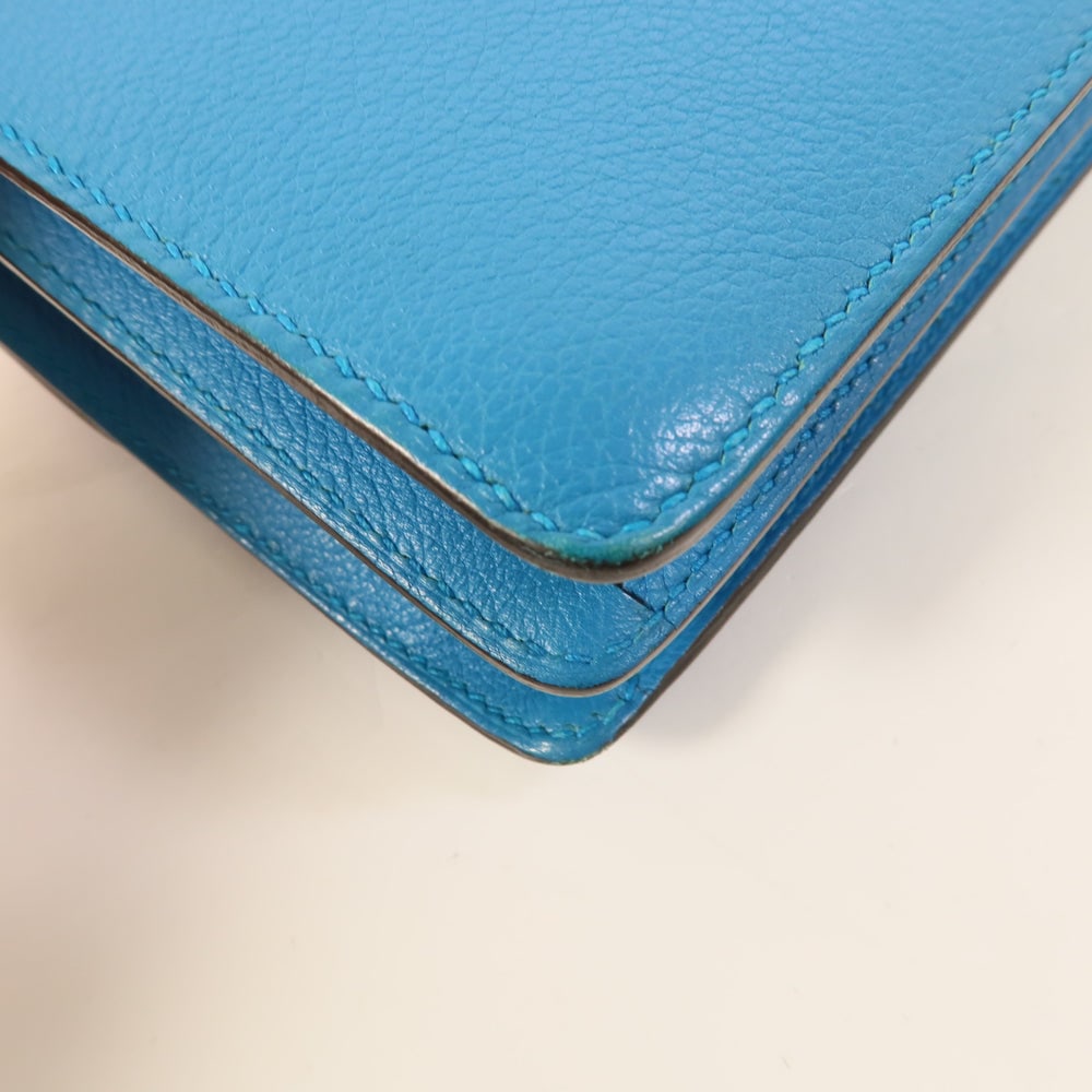 Hermes Roulis Mini Bleu Zanzibar - 13