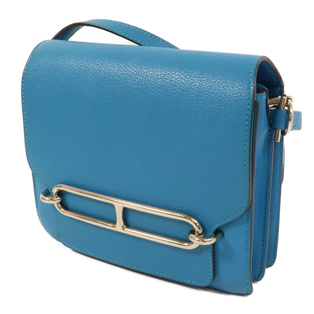 Hermes Roulis Mini Bleu Zanzibar - 3