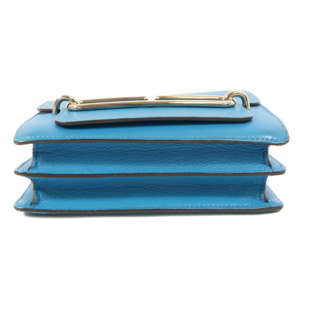 Hermes Roulis Mini Bleu Zanzibar - 4
