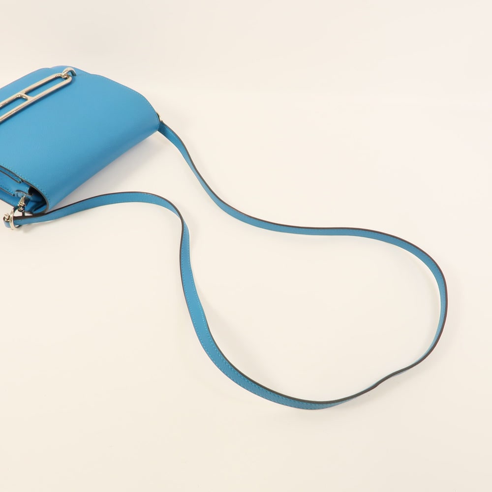 Hermes Roulis Mini Bleu Zanzibar - 5