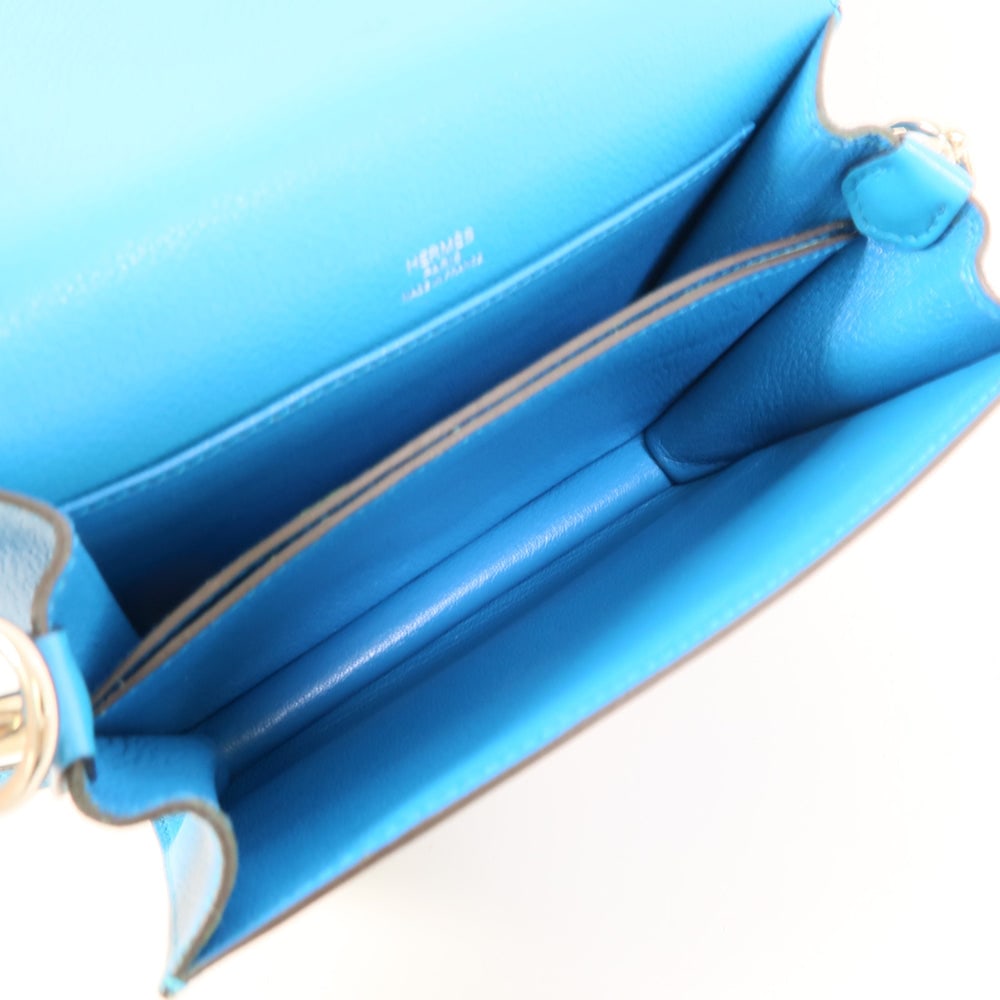 Hermes Roulis Mini Bleu Zanzibar - 6