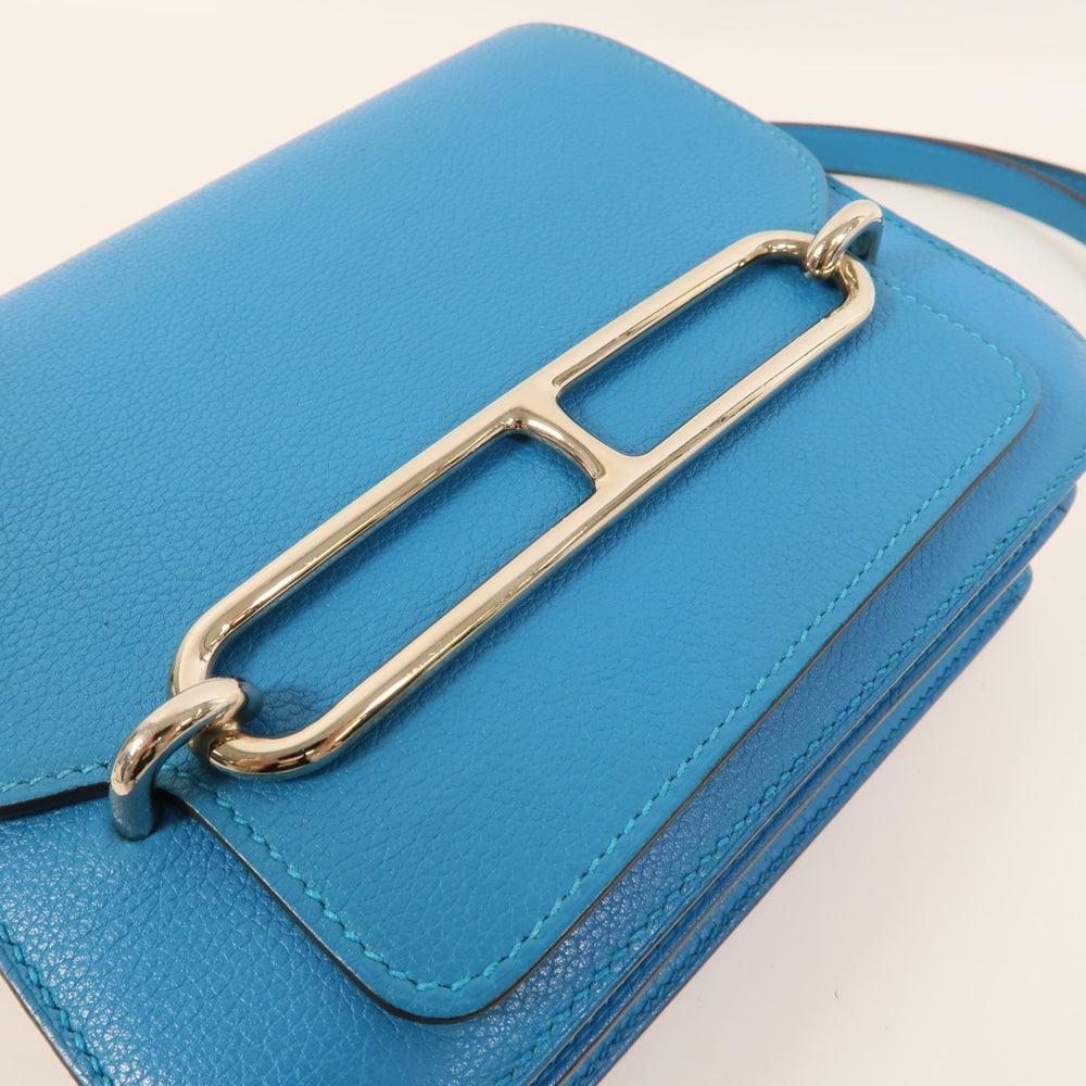 Hermes Roulis Mini Bleu Zanzibar - 7