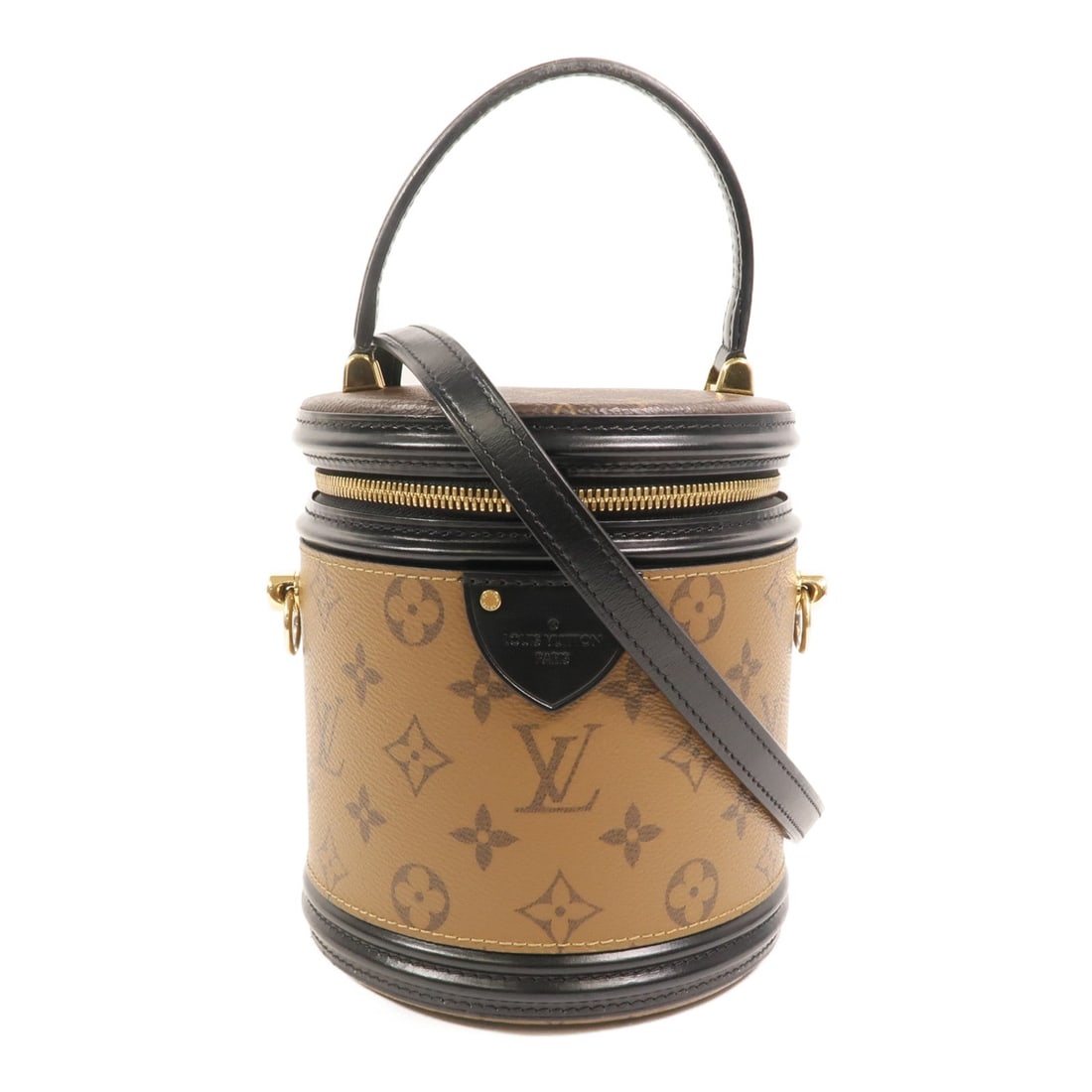 Louis Vuitton Cannes 2 Way: Brown monogram reverse 2 way shoulder bag.