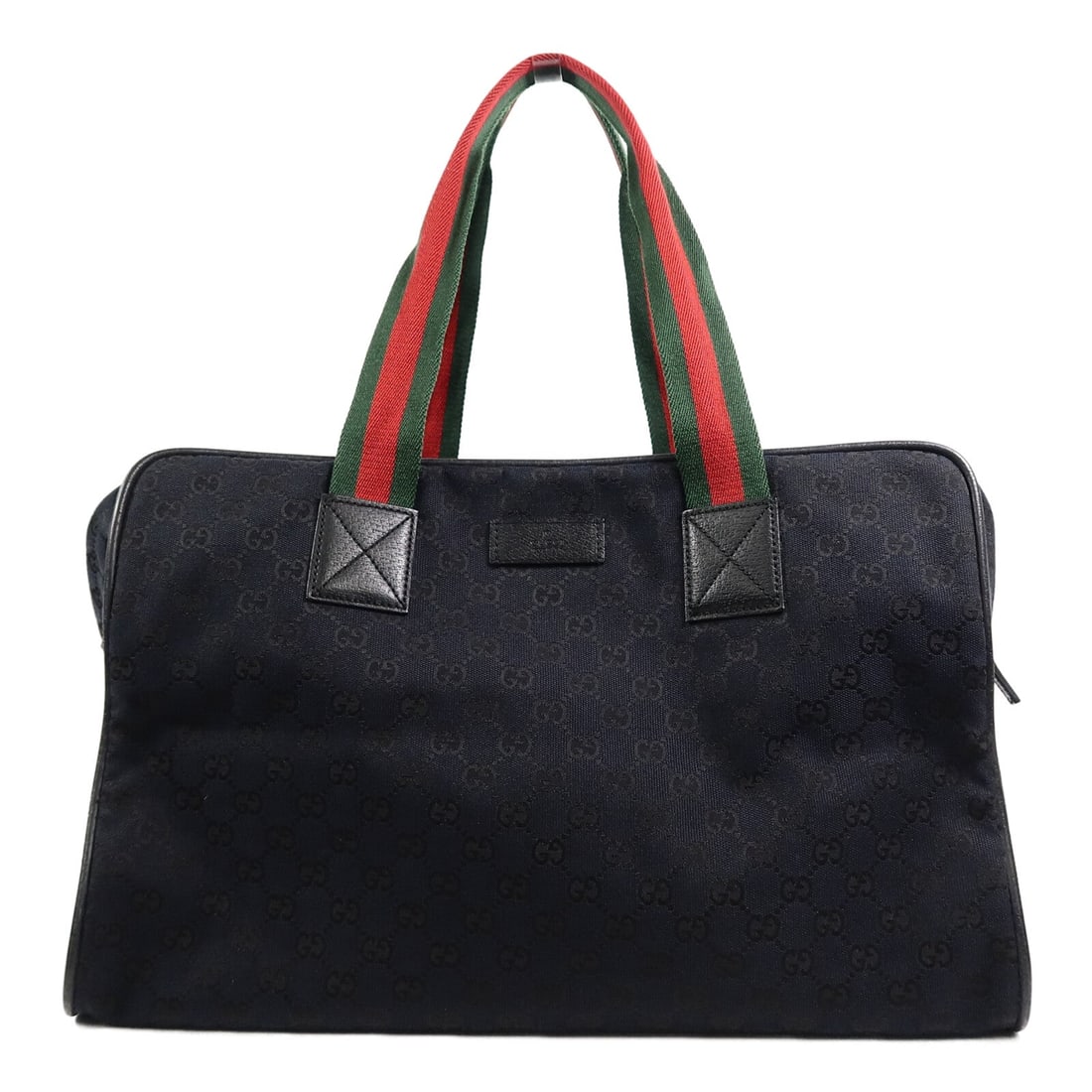 Gucci GG Boston Bag Black: GG canvas boston bag in black. Size 41.5 x 29 x 19 cm. Handle 58 cm.