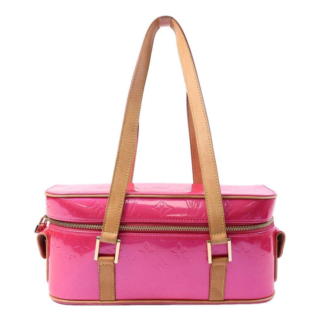 Louis Vuitton Sullivan GM Vernis Pink: Sullivan Horizontal GM shoulder bag in pink Monogram Vernis. Size 31 x 14.5 x 11 cm.