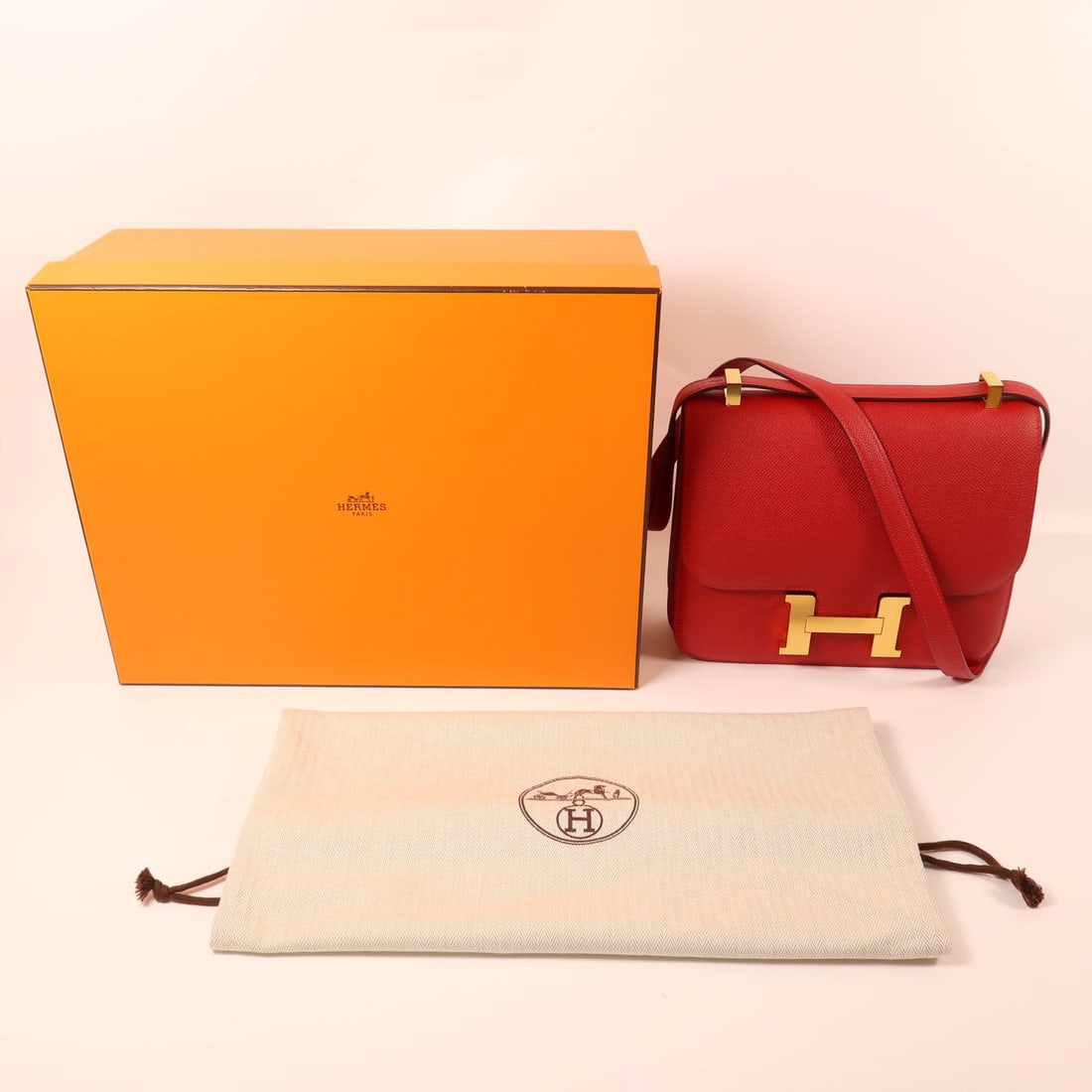Hermes Constance 24 Rouge Casaque - 10