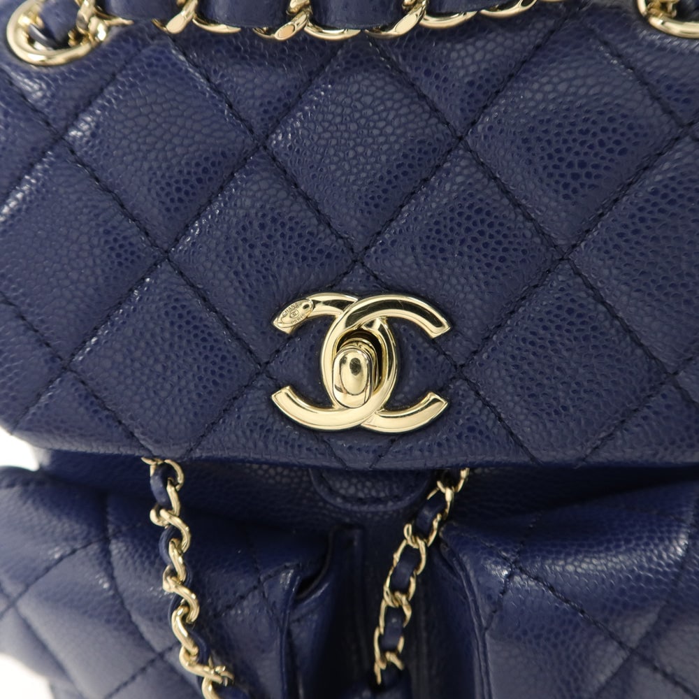Chanel Duma Backpack Blue - 10