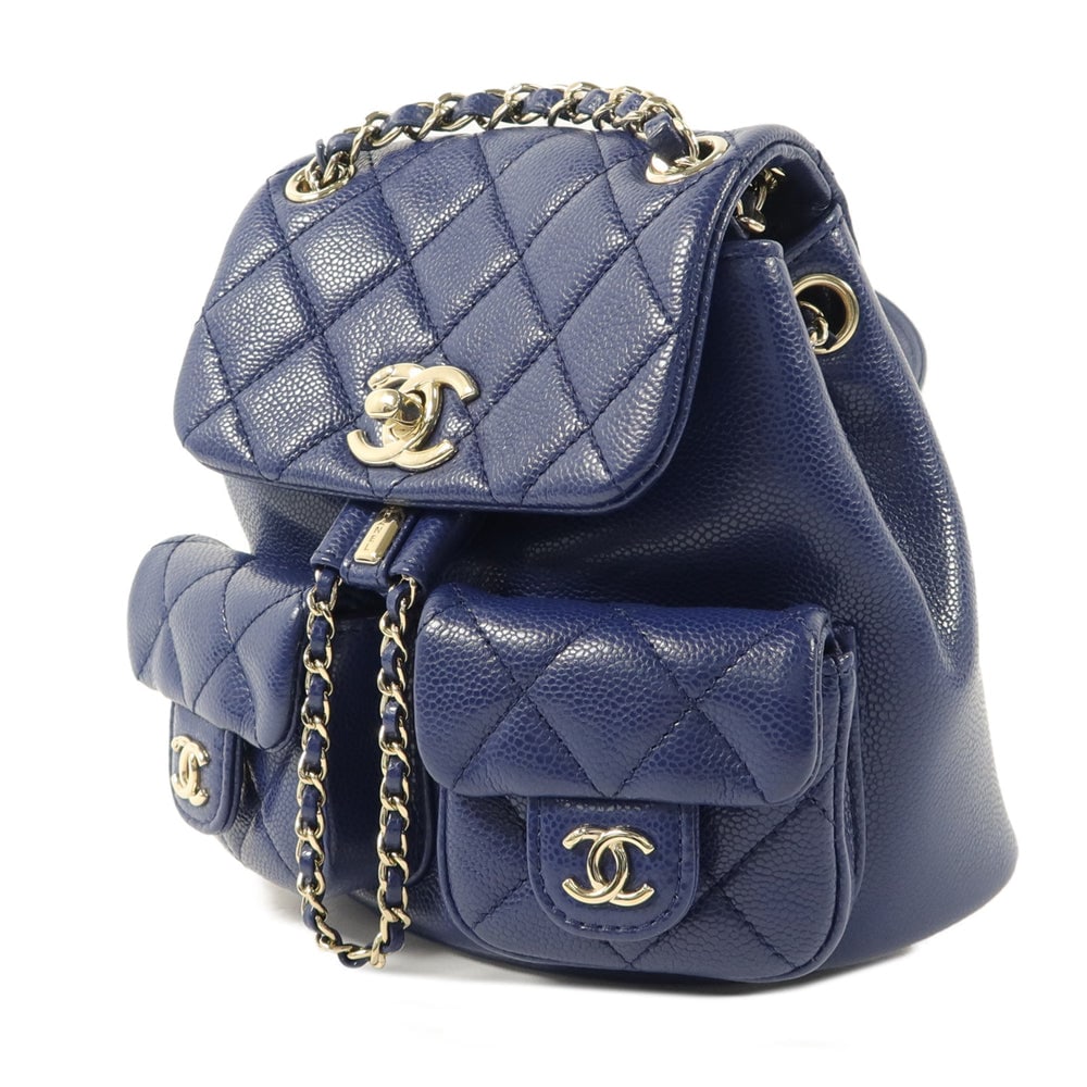 Chanel Duma Backpack Blue - 3