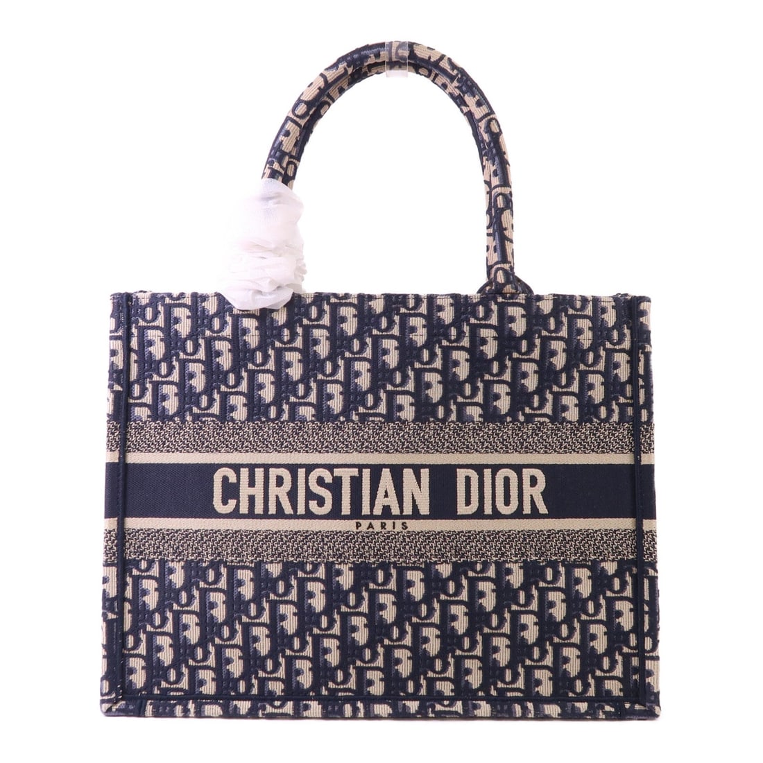 Dior Book Tote Medium Blue: Blue canvas medium tote bag.