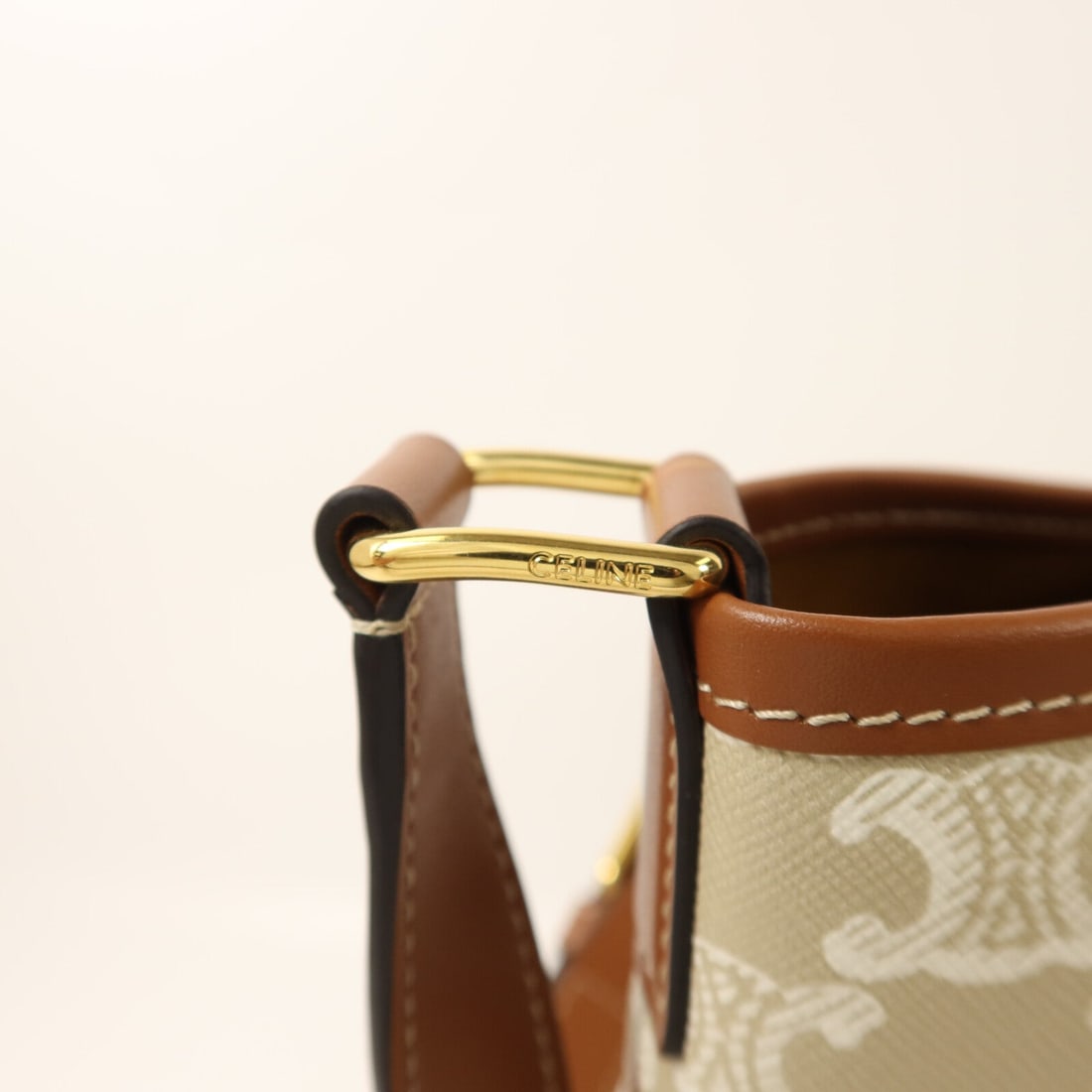 Celine Triomphe Bucket Beige - 12