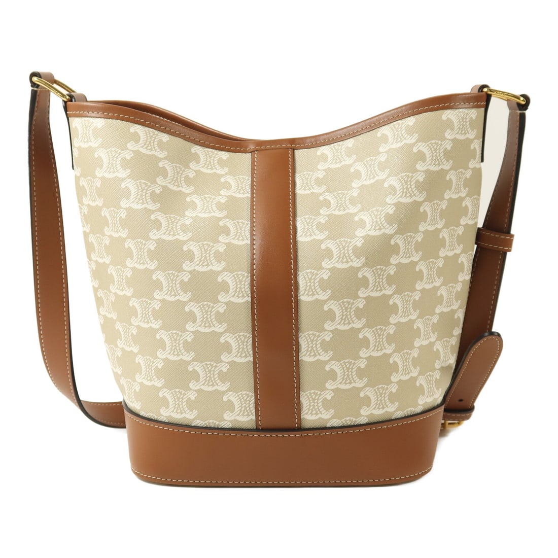 Celine Triomphe Bucket Beige - 2