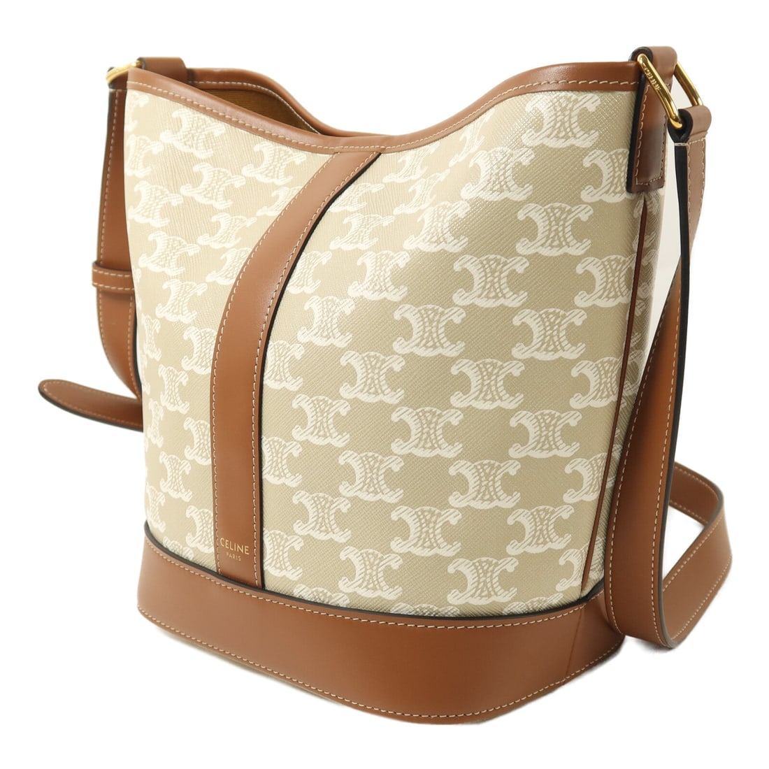 Celine Triomphe Bucket Beige - 3