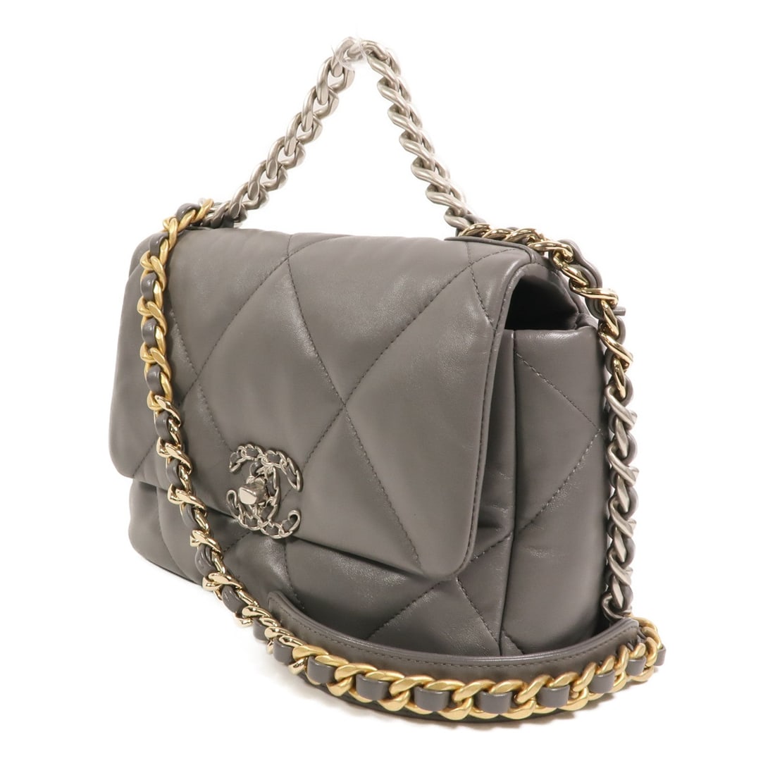 Chanel C19 Small Grey - 3