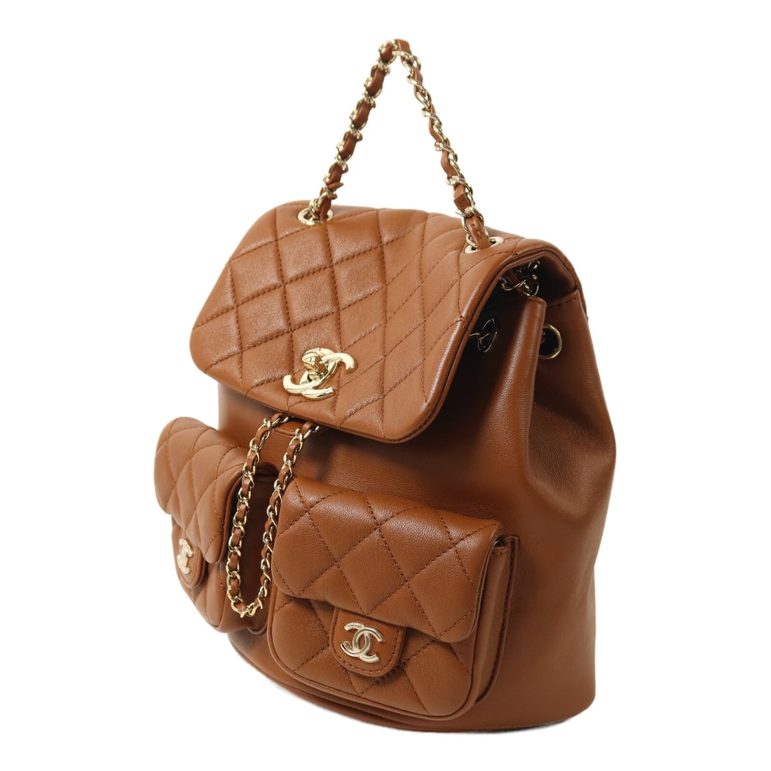 Chanel Chain Backpack Brown - 3