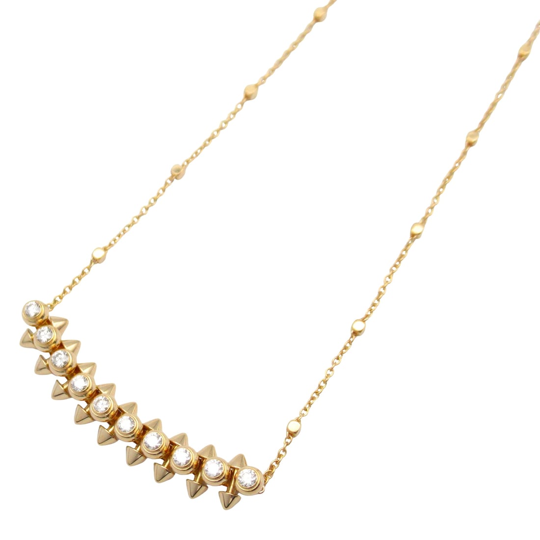 Cartier Crash Diamond Necklace PG: Crash De Cartier diamond necklace in K18 pink gold.
