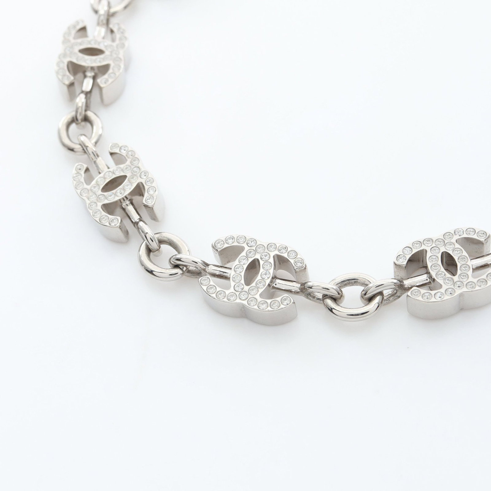 Chanel Coco Mark Rhinestone Silver - 2