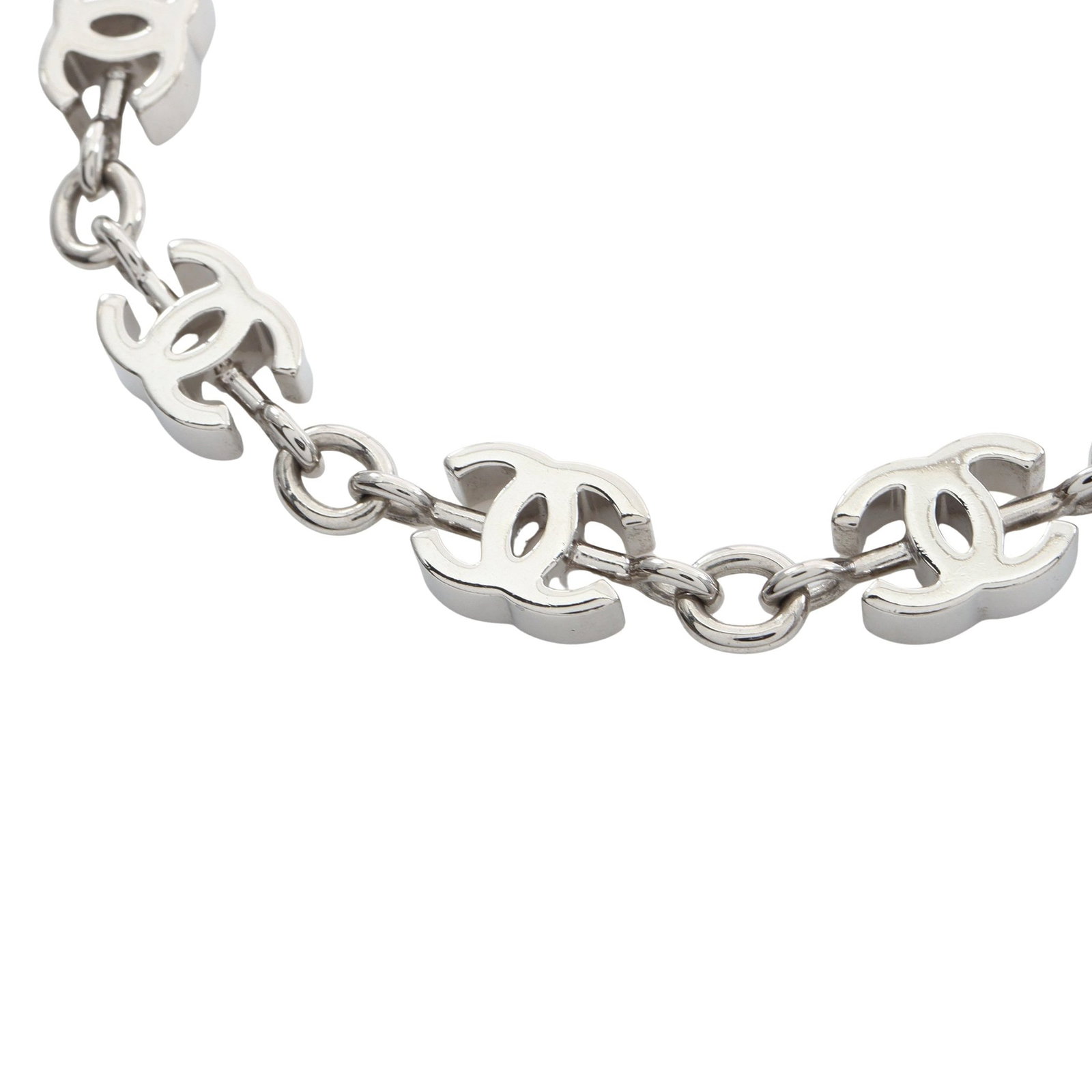 Chanel Coco Mark Rhinestone Silver - 3