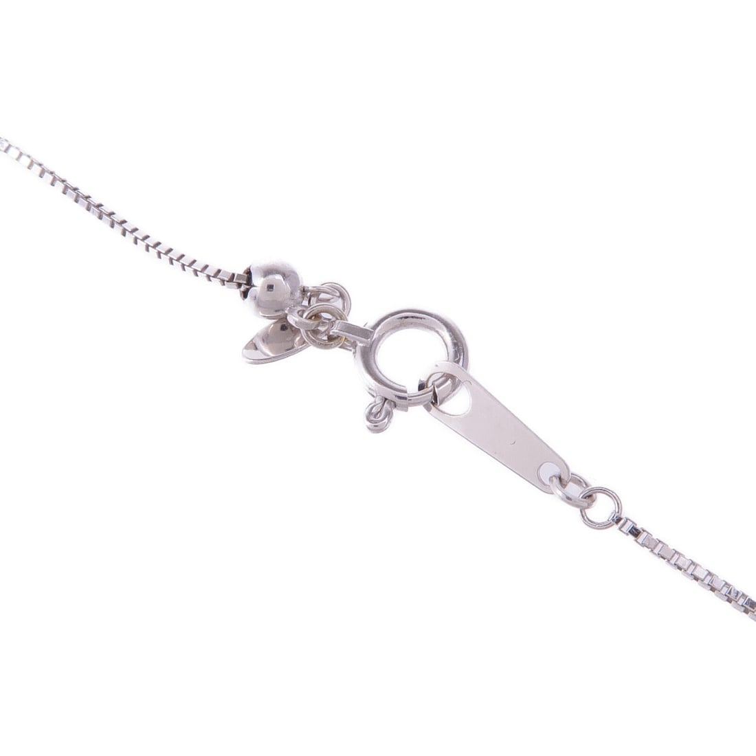 Ruby Diamond Necklace 18K White Gold - 4