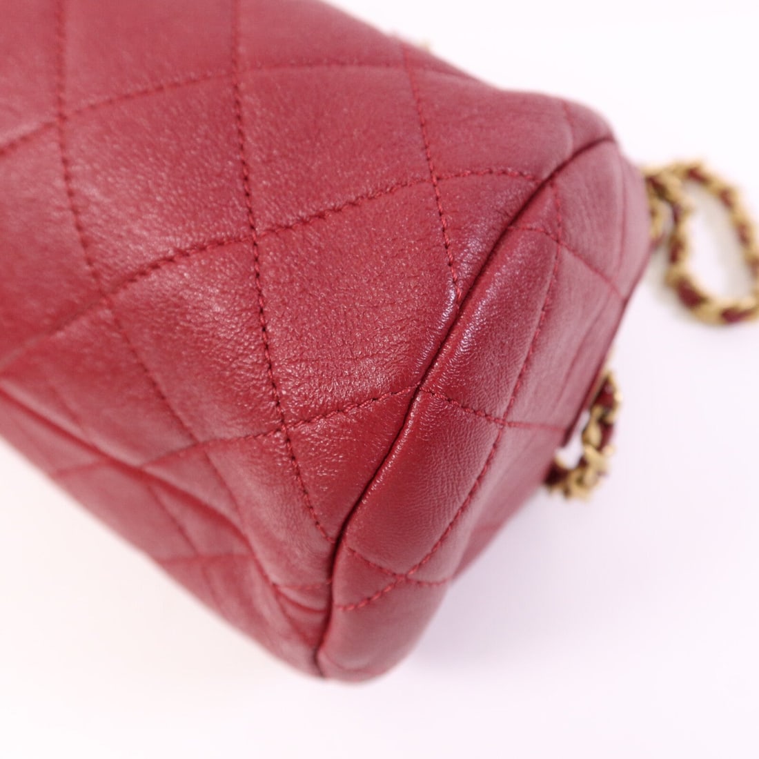 Chanel Bowling Bag Red - 11