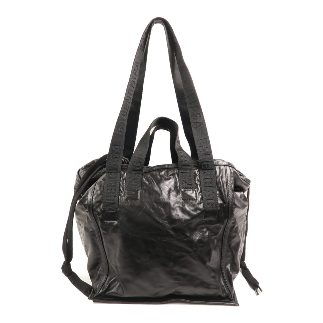 Balenciaga Shoulder Tote Black: 2 way shoulder tote bag 787941 in black calfskin. Size 29 x 42 x 29 cm.