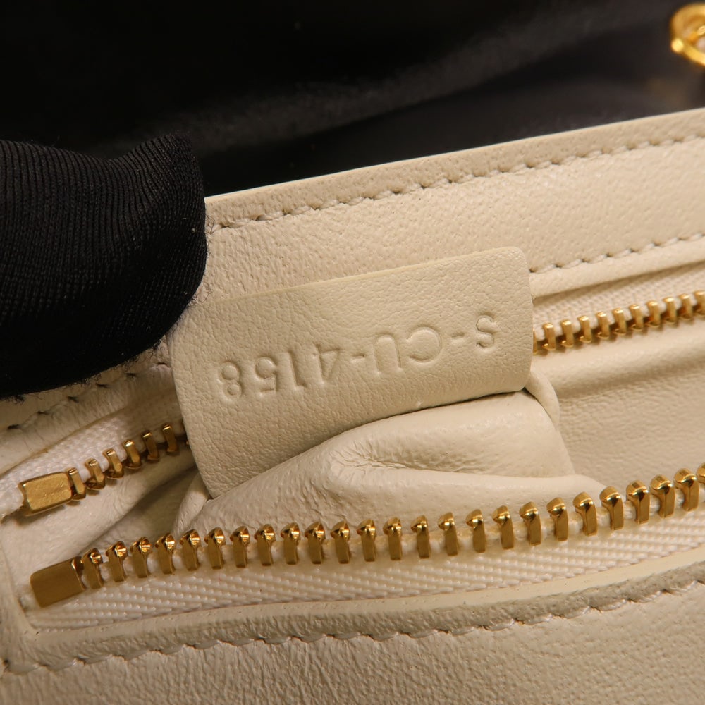 Celine C Bag White Black - 10