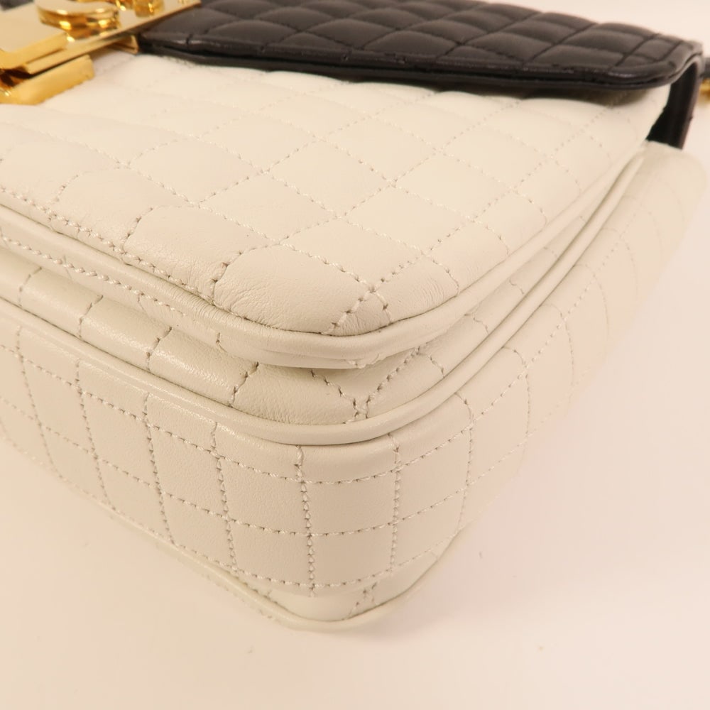 Celine C Bag White Black - 14