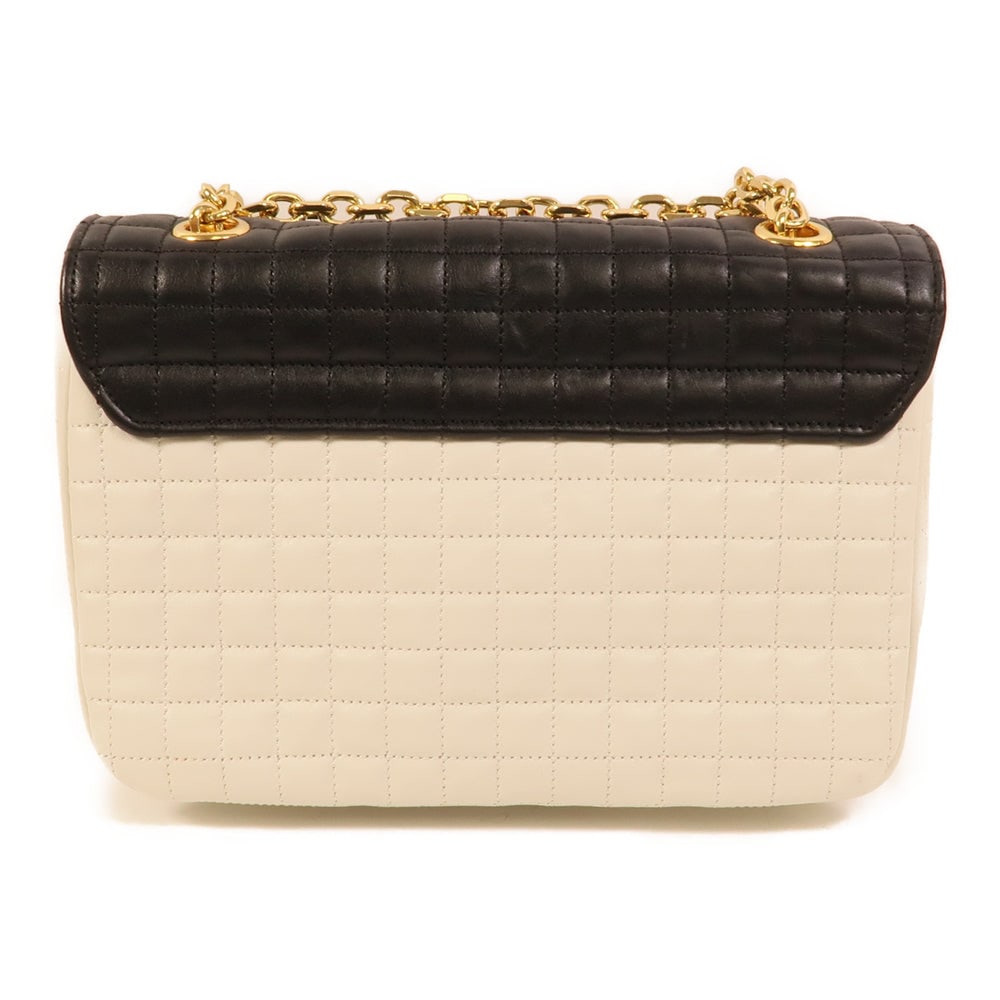 Celine C Bag White Black - 2
