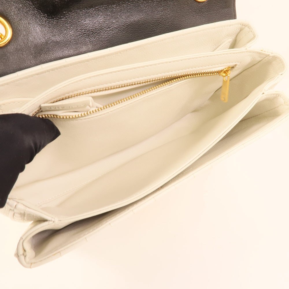 Celine C Bag White Black - 5
