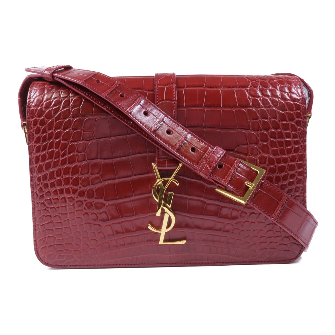 Saint Laurent Classic Universite: Red leather shoulder bag.