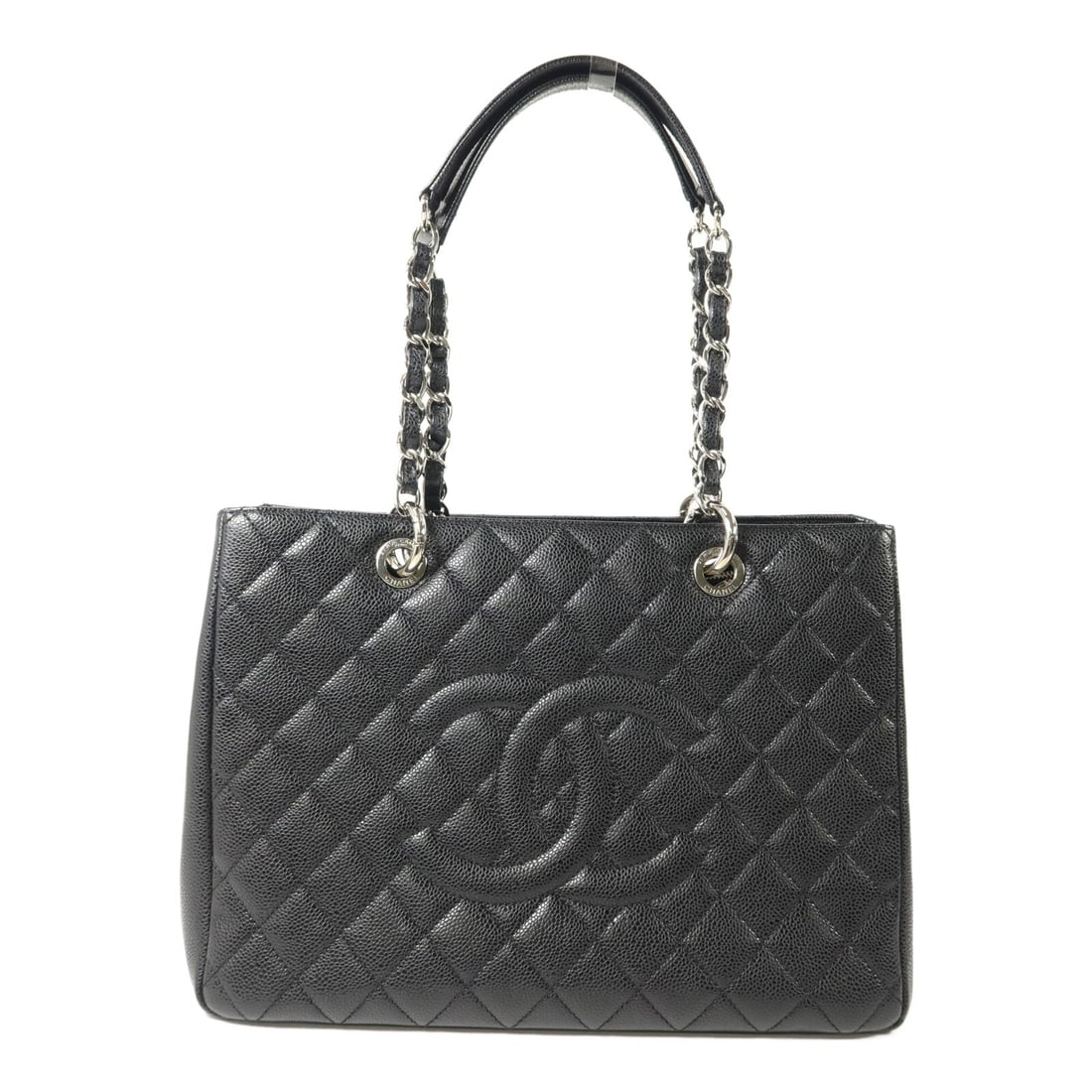 Chanel GST Grand Shopping Tote: Black calfskin shopping tote bag.