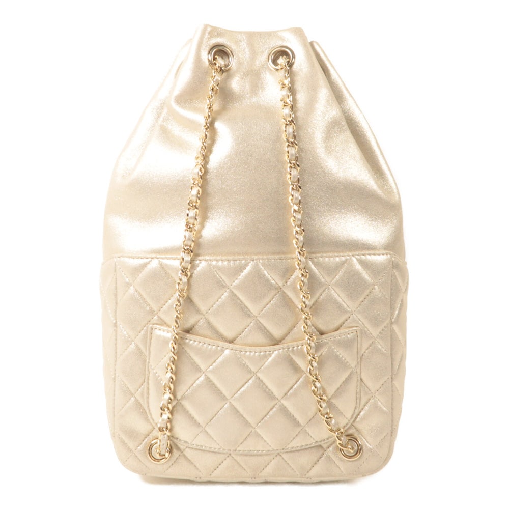 Chanel Backpack Gold - 3