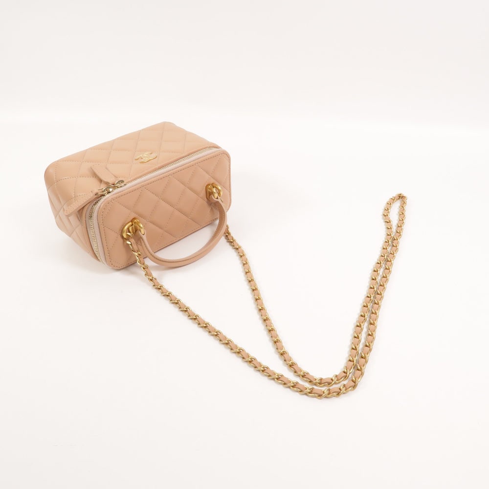 Chanel Top Handle Vanity Beige - 8