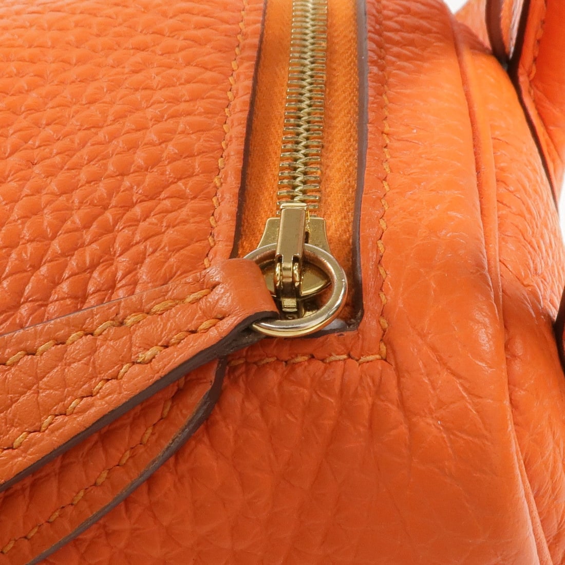 Hermes Mini Lindy Orange - 11