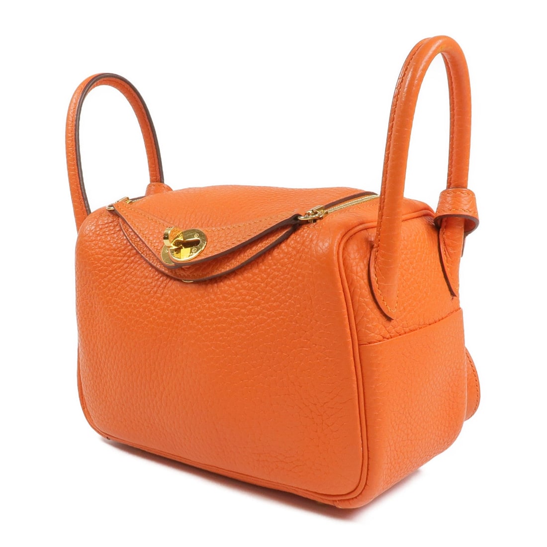 Hermes Mini Lindy Orange - 2