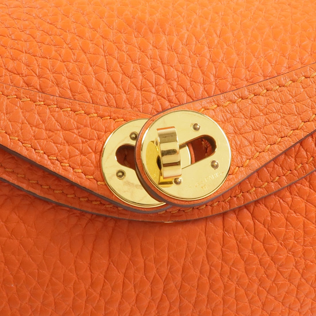 Hermes Mini Lindy Orange - 9