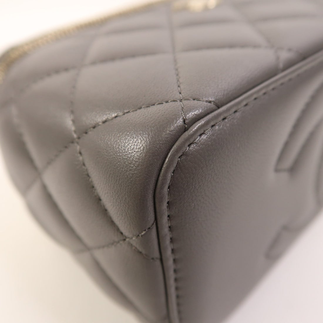 Chanel Vanity Case 2-Way Grey - 11