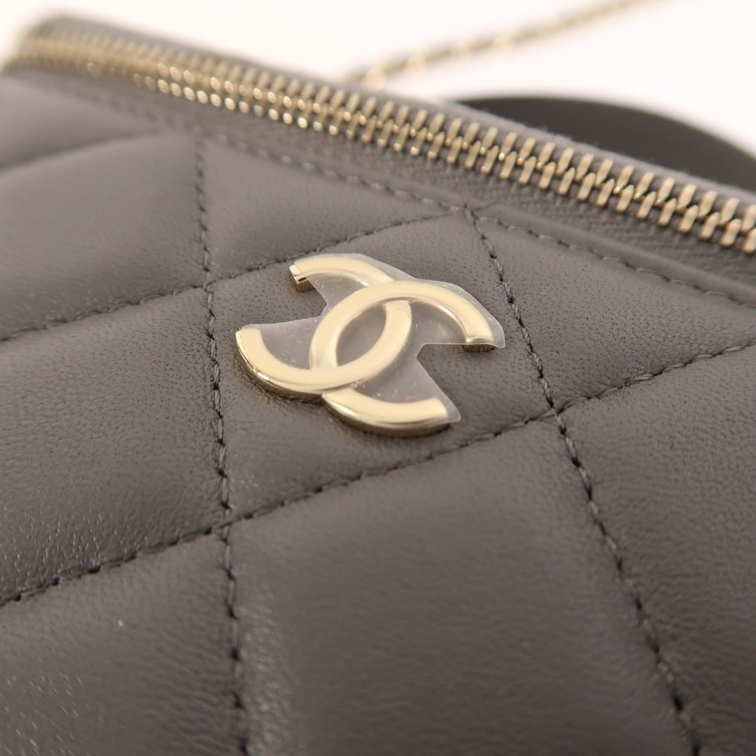 Chanel Vanity Case 2-Way Grey - 9