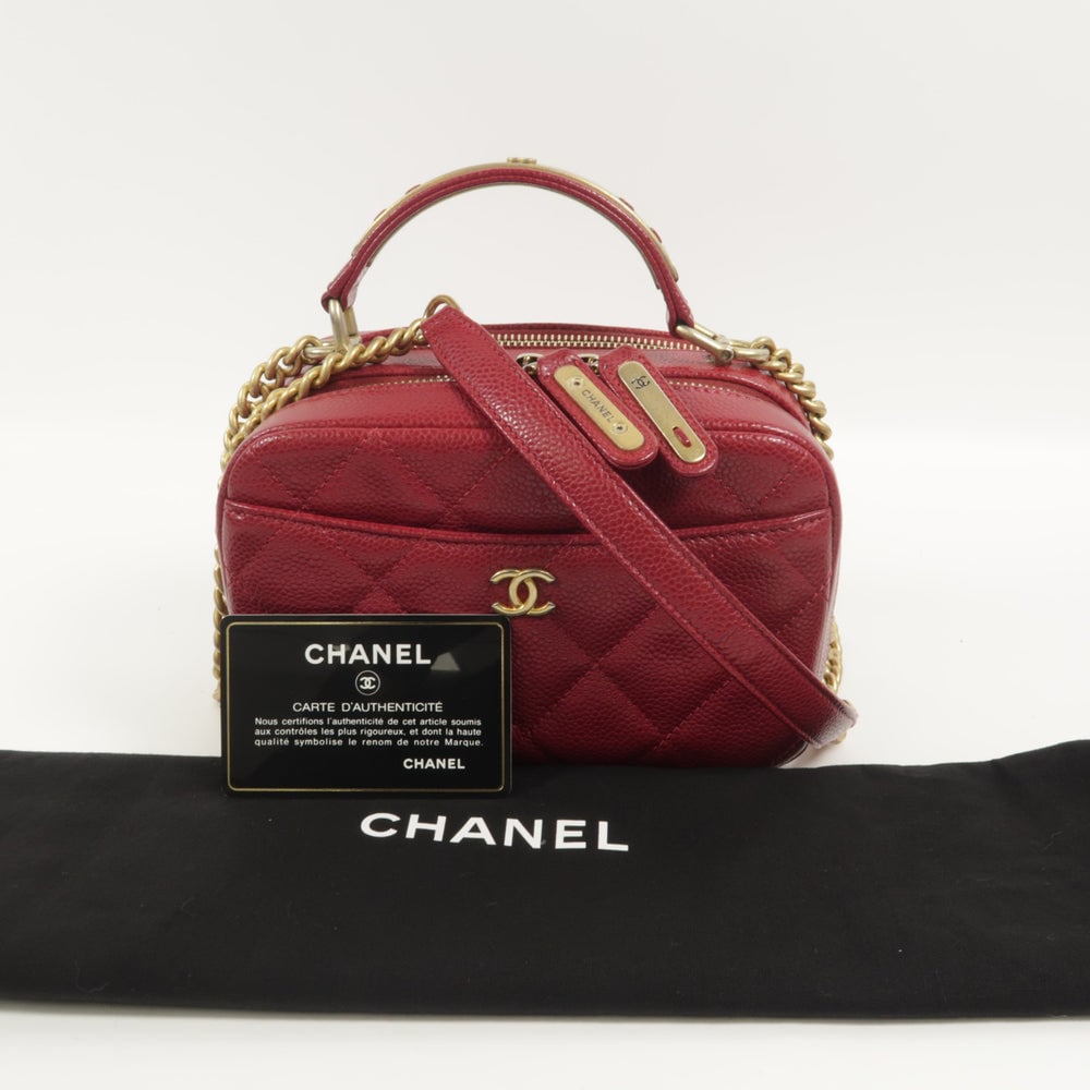 Chanel Top Handle Camera Bag Red - 12