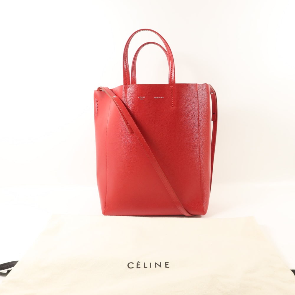 Celine Small Vertical Cabas Red - 10