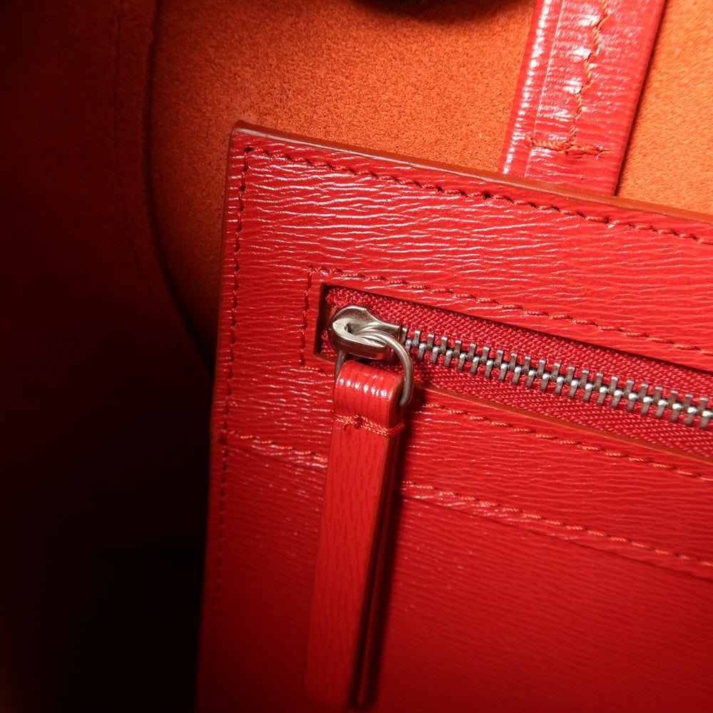 Celine Small Vertical Cabas Red - 11