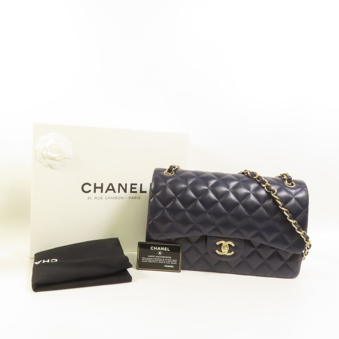 Chanel Large Classic Navy - 11