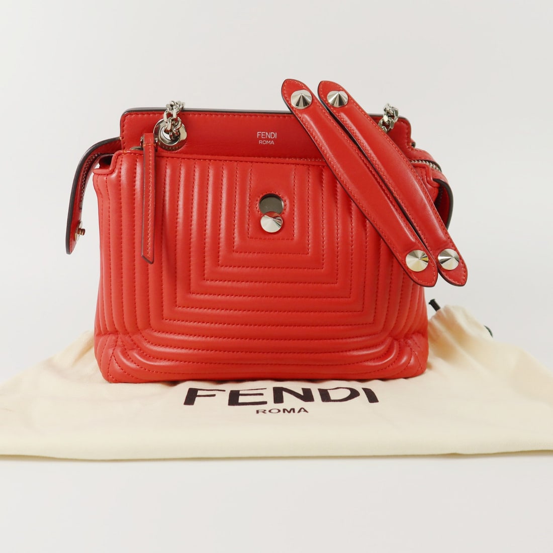 Fendi Dotcom Click Chain Red - 10