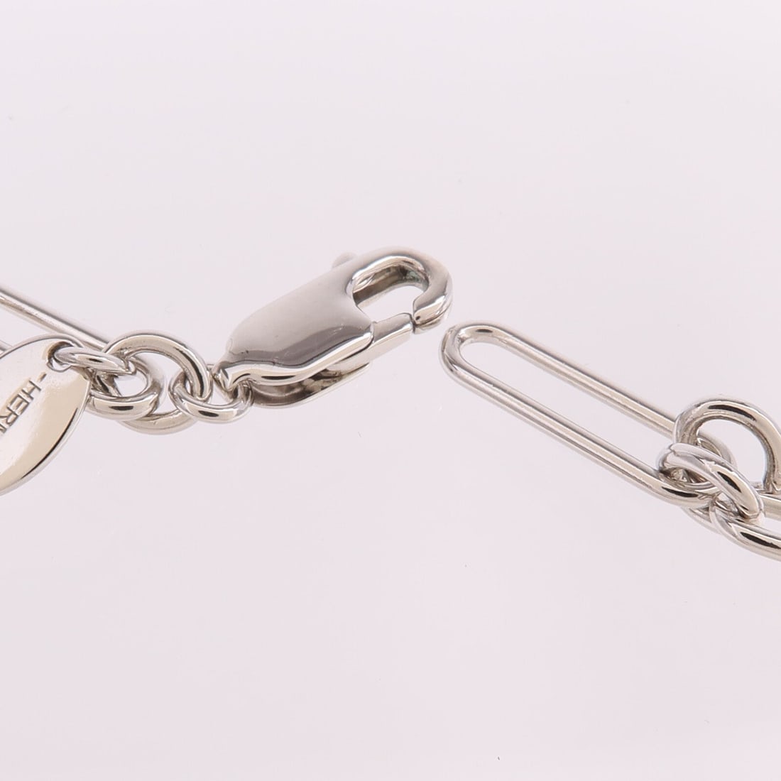 Hermes Locket Necklace Silver - 6