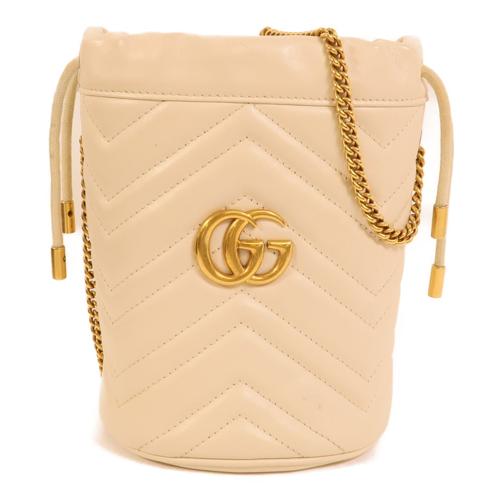 Gucci Marmont Bucket White (1 of 15)