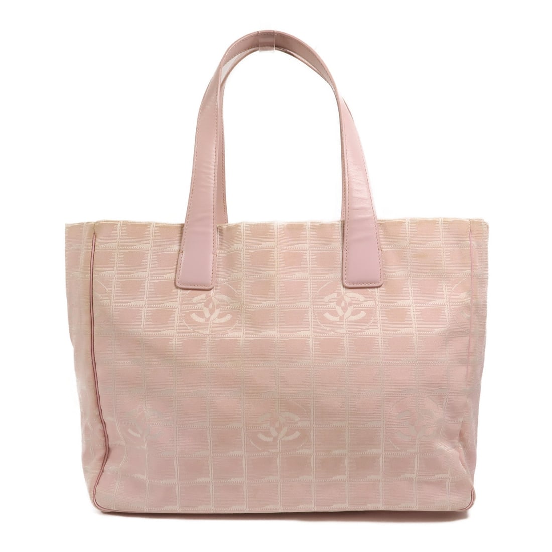 Chanel New Travel Line Tote Pink: New Travel Line tote in pink nylon with gold-tone hardware. Includes hologram sticker. Size 34 x 25 x 15 cm.